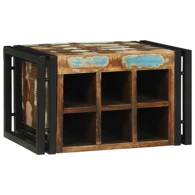 vidaXL Weinregal 2 pcs 46 x 35 x 27,5 cm Massives upgecyceltes Holz