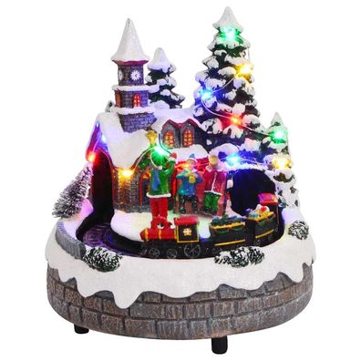 vidaXL Weihnachtlicher Tisch Mehrfarbig 16 x 16 x 19 cm Harz