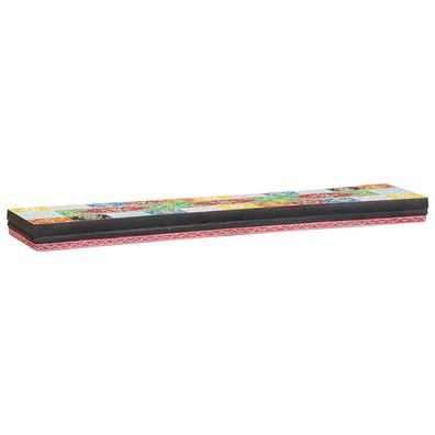 vidaXL Wandregale Mehrfarbig 100 x 20 x 6 cm Massivholz Mango