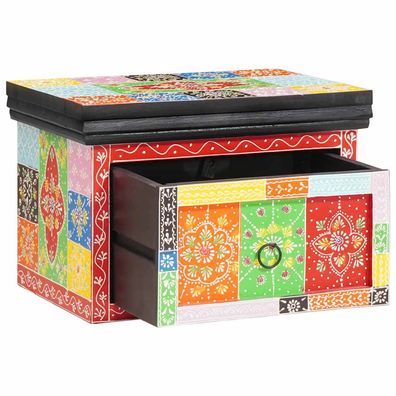 vidaXL Nachttisch mit Schubladen Mehrfarbig 40 x 30 x 28 cm