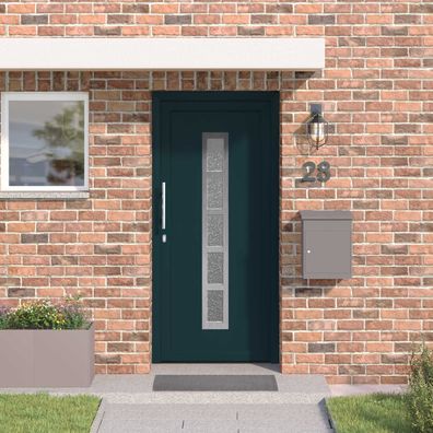 vidaXL Vordertür Anthrazit 98 x 208 cm PVC