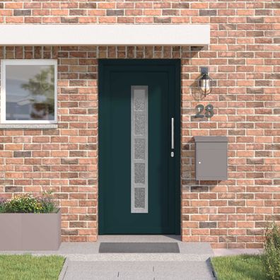 vidaXL Vordertür Anthrazit 108 x 208 cm PVC