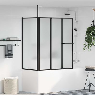 vidaXL Duschwand Weiß 120 x 70 x 137 cm Aluminium
