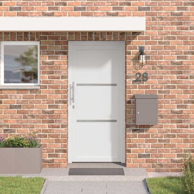 vidaXL Vordertür Weiß 98 x 208 cm PVC