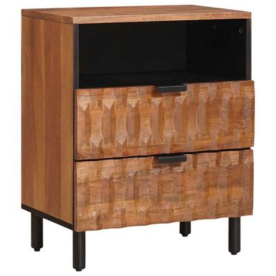 vidaXL Nachttisch Braun 50 x 33 x 62 cm Massivholz Mango