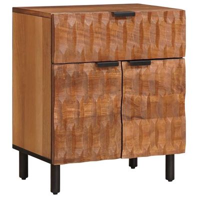 vidaXL Nachttisch Braun 50 x 33 x 60 cm Massivholz Mango