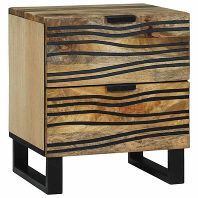 vidaXL Nachttisch Natur 40 x 33 x 46 cm Holzwerkstoff