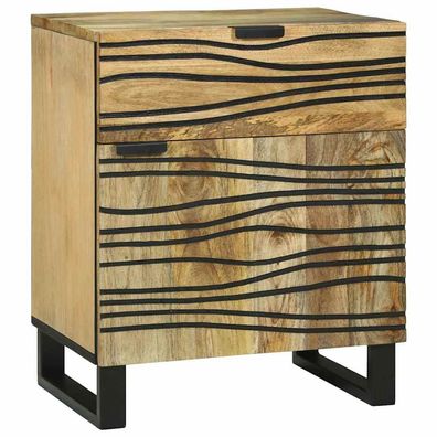 vidaXL Nachttisch Natur 50 x 33 x 60 cm Holzwerkstoff