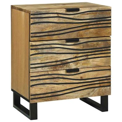 vidaXL Nachttisch Natur 50 x 33 x 62 cm Holzwerkstoff