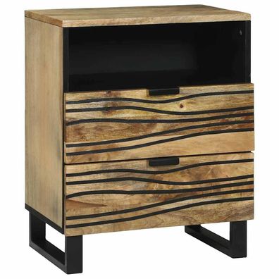 vidaXL Nachttisch Natur 50 x 33 x 62 cm Holzwerkstoff