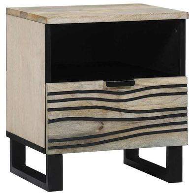 vidaXL Nachttisch Weiß 40 x 33 x 46 cm Holzwerkstoff