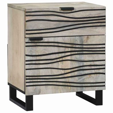 vidaXL Nachttisch Weiß 50 x 33 x 60 cm Holzwerkstoff