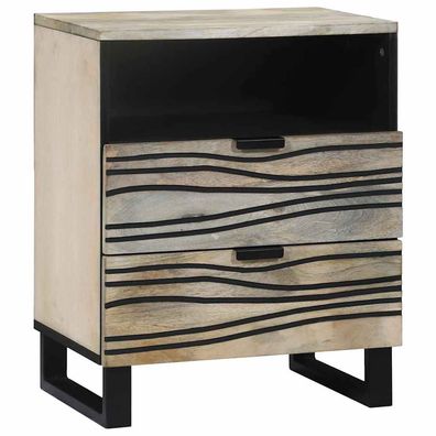 vidaXL Nachttisch Weiß 50 x 33 x 62 cm Holzwerkstoff