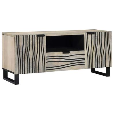 vidaXL TV-Einheiten 105 x 33 x 46 cm Weiß Holzwerkstoff