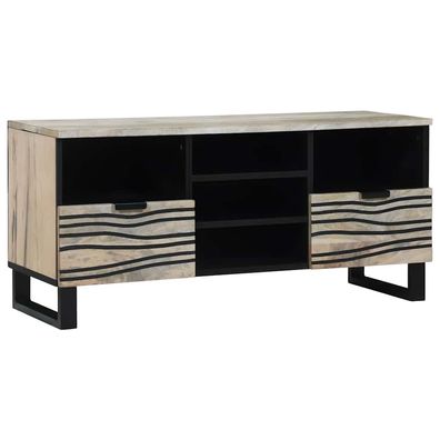 vidaXL TV-Einheiten 100 x 33 x 46 cm Weiß Holzwerkstoff