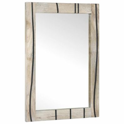 vidaXL Badezimmer Spiegel Rechtwinklig Weiß 50 x 2,5 x 70 cm