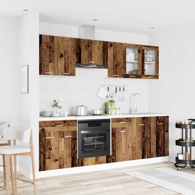 vidaXL Kücheneinheit Lyon 8 pcs Holzwerkstoff