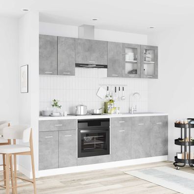 vidaXL Kücheneinheit Lyon 8 pcs Holzwerkstoff