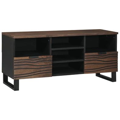 vidaXL TV-Einheiten 100 x 33 x 46 cm Walnuss Holzwerkstoff