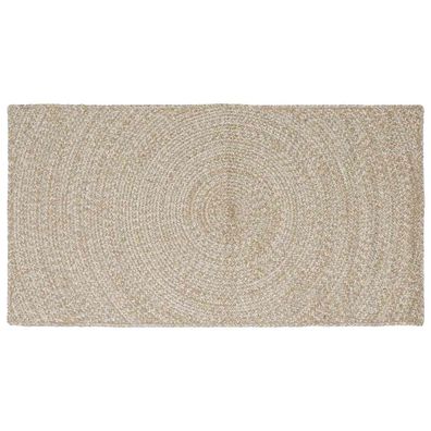 vidaXL Bereichsteppiche Natürlich und Weiß 80 x 150 cm Jute