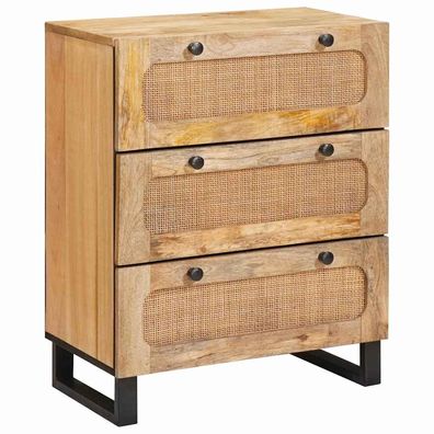 vidaXL Sideboard Braun 60 x 33 x 75 cm Massivholz Mango