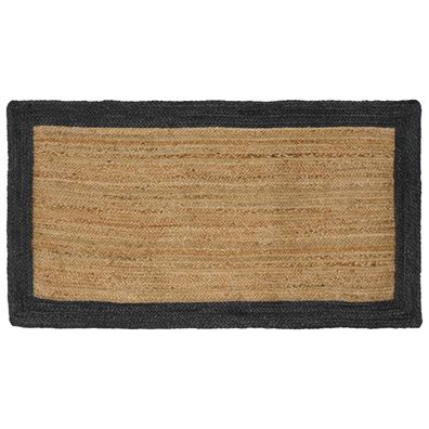 vidaXL Bereichsteppiche Dunkelgrau 100 x 200 cm Jute