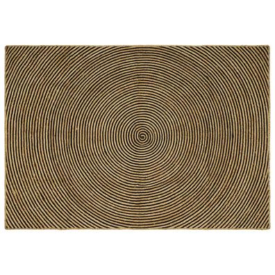 vidaXL Bereichsteppiche Schwarz 200 x 290 cm Jute