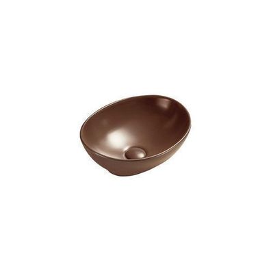 Mexen Elza Aufsatzwaschbecken 40 x 33 cm, Braun matt - 21014068