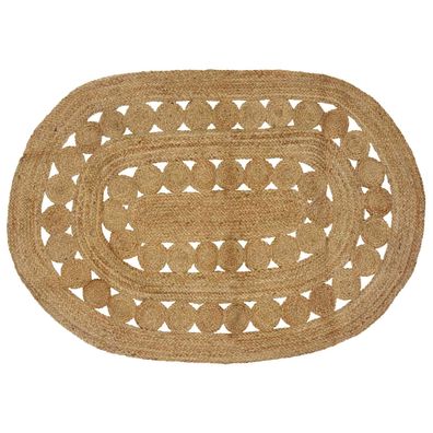 vidaXL Bereichsteppiche Natur 122 x 183 cm Jute