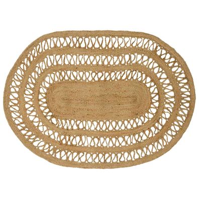 vidaXL Bereichsteppiche Natur 100 x 152 cm Jute