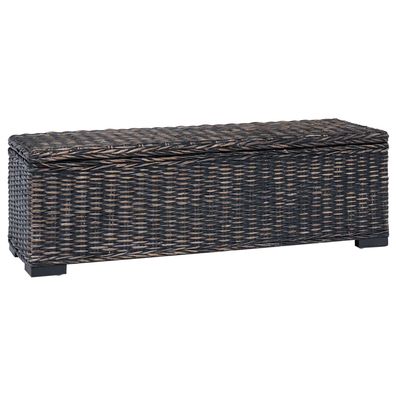 vidaXL Aufbewahrungsbox mit Speicher Schwarz 110 x 35 x 45 cm