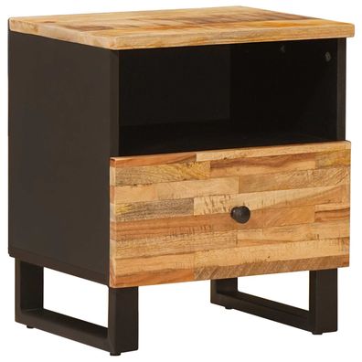 vidaXL Bettkasten Braun 40 x 33 x 46 cm Massivholz Mango
