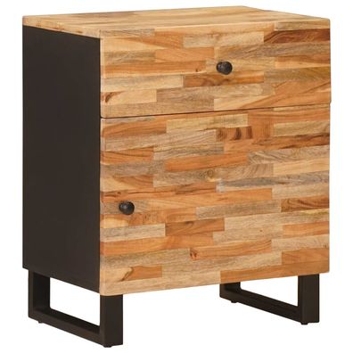 vidaXL Bettkasten Braun 50 x 33 x 60 cm Massivholz Mango