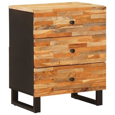 vidaXL Bettkasten Braun 50 x 33 x 62 cm Massivholz Mango