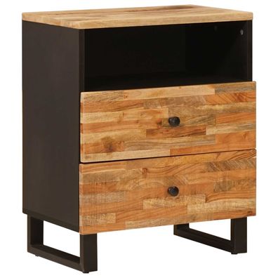 vidaXL Bettkasten Braun 50 x 33 x 62 cm Massivholz Mango