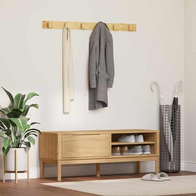 vidaXL Flurbank FLORO Wachsbraun 115 x 40 x 45 cm Massivholz Kiefer
