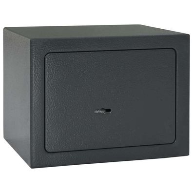 vidaXL Safe Box mit Schloss Dunkelgrau 23 x 17 x 17 cm Stahl