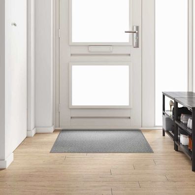 vidaXL Teppichläufer Hellgrau 100 x 150 cm 100% Polypropylen