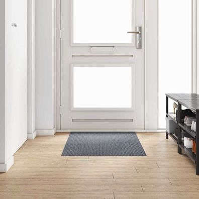 vidaXL Teppichläufer Grau 80 x 150 cm Stoff
