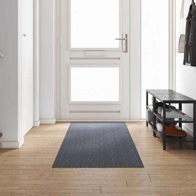 vidaXL Teppichläufer Grau 80 x 300 cm Stoff