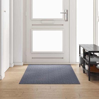 vidaXL Teppichläufer Hellgrau 100 x 250 cm Stoff