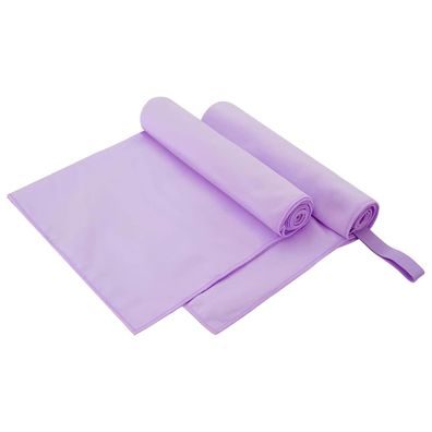 vidaXL Sporthandtücher 2 pcs Lila 100 x 50 cm Polyester und Polyamid