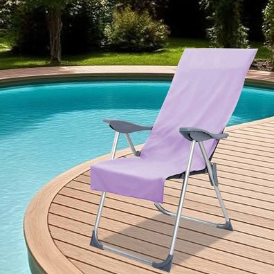 vidaXL Außenstuhl Handtücher 2 pcs Lila 130 x 60 cm