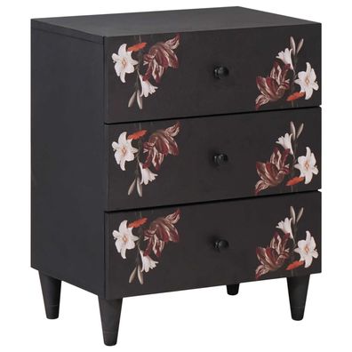 vidaXL Nachttisch Mehrfarbig 50 x 33 x 60 cm Massivholz Mango