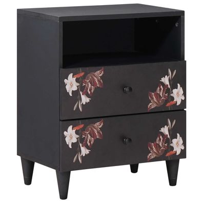 vidaXL Nachttisch Mehrfarbig 50 x 33 x 60 cm Massivholz Mango