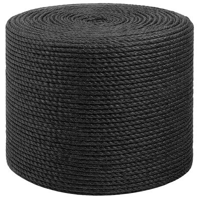 vidaXL Juteseil 6 Schwarz 100% Tossa Jute