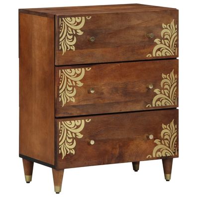 vidaXL Sideboard Braun 60 x 33 x 75 cm Massivholz Mango