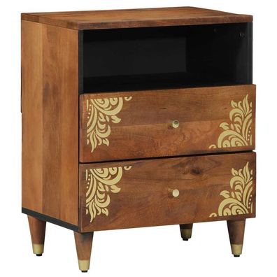 vidaXL Nachttisch Honigbraun 50 x 33 x 62 cm Massivholz Mango