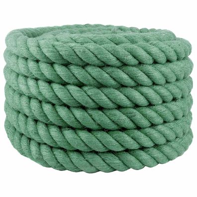 vidaXL Juteseil Grün 100% Tossa Jute