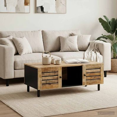 vidaXL Couchtisch Natur 100 x 54 x 40 cm Massivholz Mango